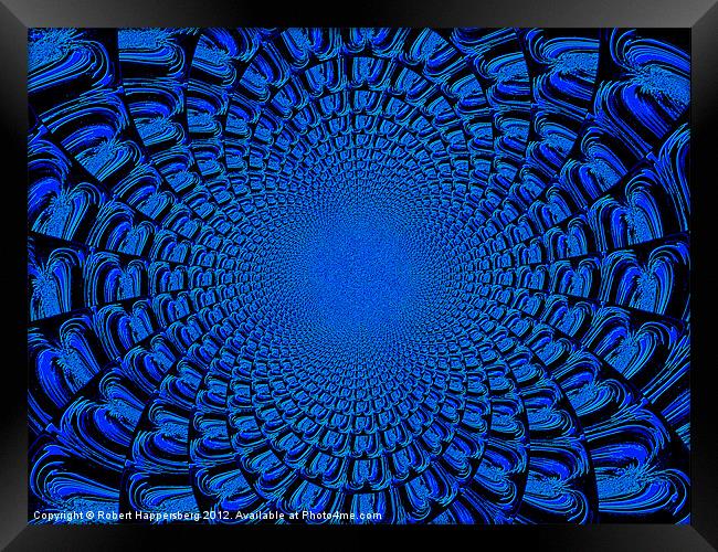 BLUE Framed Print by Robert Happersberg