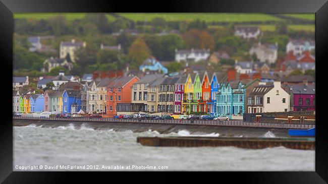 Street of many colours Framed Print by David McFarland