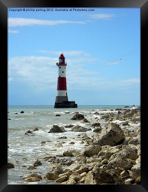 Lighthouse shore Framed Print by camera man