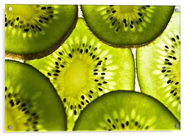 Kiwi Squash. Acrylic by paul cowles