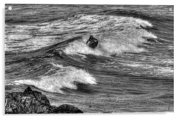 Breaking Waves. Acrylic by paul cowles