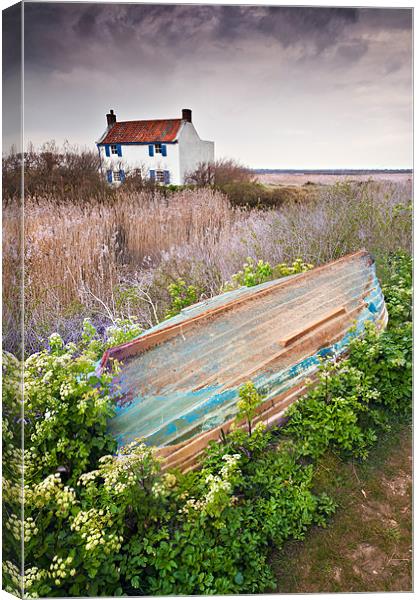 House at Brancaster Canvas Print by Stephen Mole