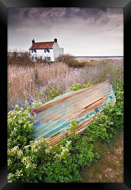 House at Brancaster Framed Print by Stephen Mole