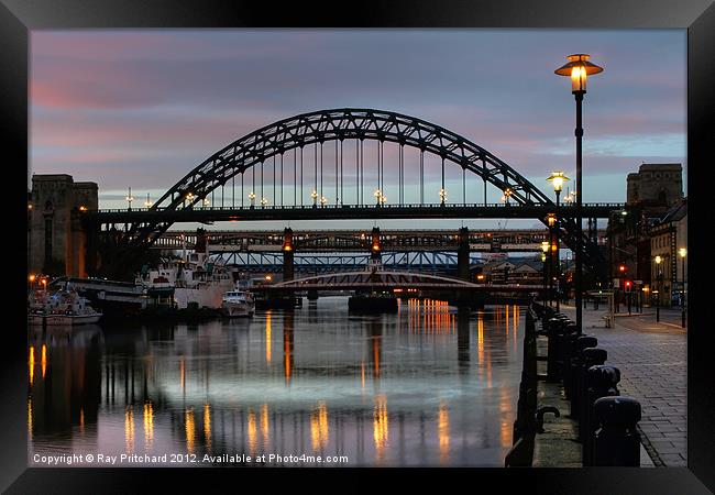 The Tyne Bridges Framed Print by Ray Pritchard