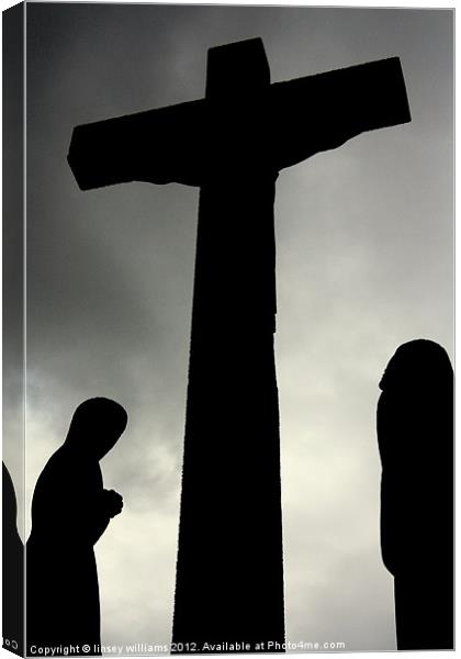 Crucifixion Canvas Print by Linsey Williams