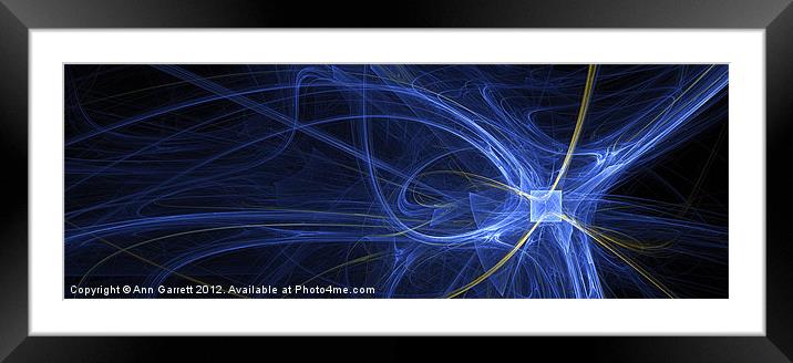 Thinking Outside The Box - Abstract Framed Mounted Print by Ann Garrett