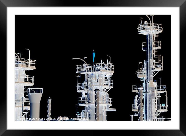 Gas Plant Framed Mounted Print by Stan Owen