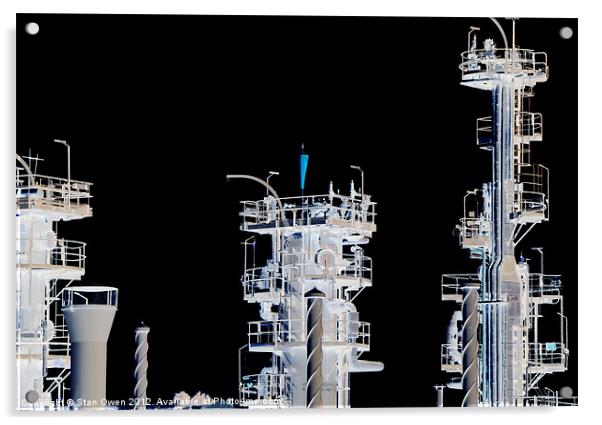 Gas Plant Acrylic by Stan Owen