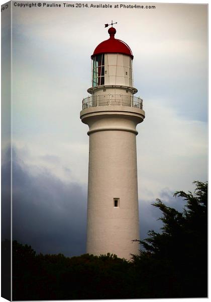 Split Point Lighthouse Canvas Print by Pauline Tims