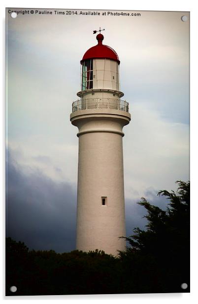 Split Point Lighthouse Acrylic by Pauline Tims