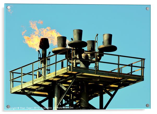Gas Burner Acrylic by Stan Owen