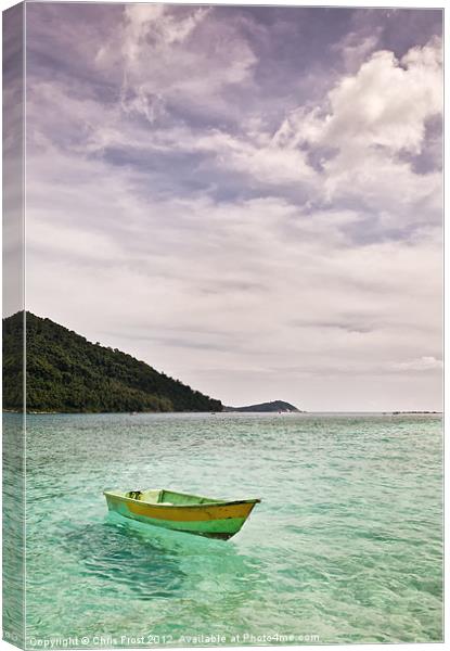 Perhentian Fishing Boat Canvas Print by Chris Frost