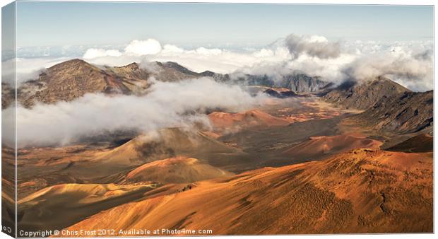Haleakala Volcano Maui Canvas Print by Chris Frost