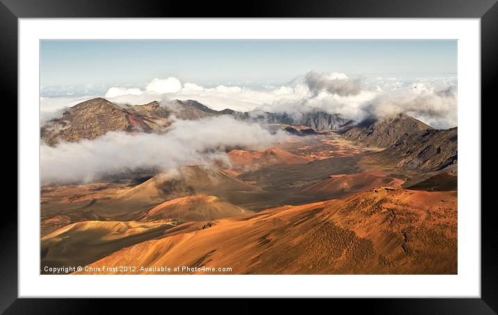 Haleakala Volcano Maui Framed Mounted Print by Chris Frost