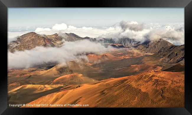Haleakala Volcano Maui Framed Print by Chris Frost