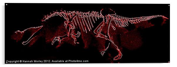 Baryonyx Dinosaur Skeleton Acrylic by Hannah Morley
