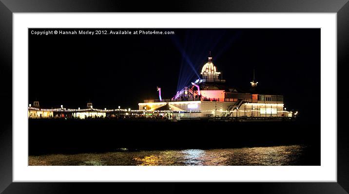 Eastbourne Pier by Night Framed Mounted Print by Hannah Morley