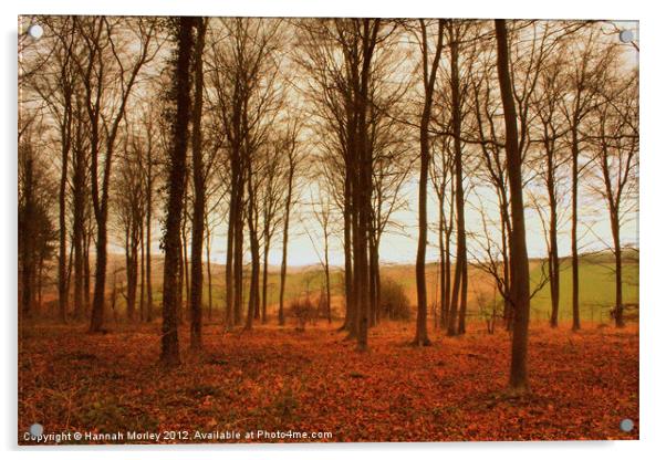 Friston Forest Acrylic by Hannah Morley