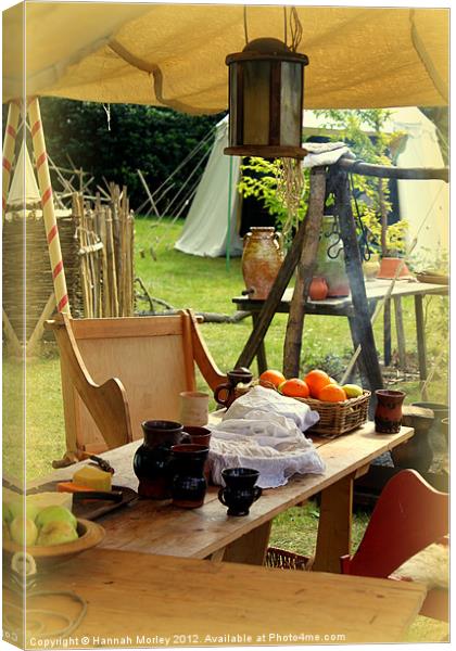 Medieval Outdoor Kitchen Canvas Print by Hannah Morley