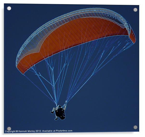 Paragliding Acrylic by Hannah Morley