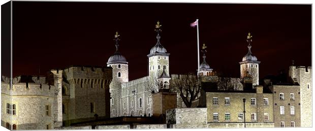 Tower of London Panorama Canvas Print by peter tachauer