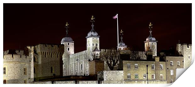 Tower of London Panorama Print by peter tachauer
