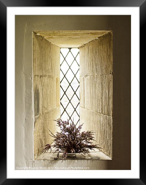 The Church Window Framed Mounted Print by Lynne Morris (Lswpp)