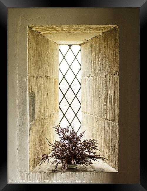 The Church Window Framed Print by Lynne Morris (Lswpp)