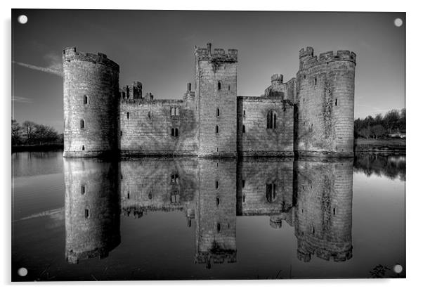 Bodiam Castle Acrylic by mark leader