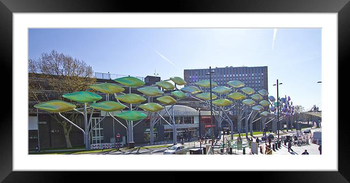 Stratford gateway to 2012 Olympics Framed Mounted Print by David French