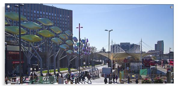 Stratford gateway to 2012 Olympics Acrylic by David French
