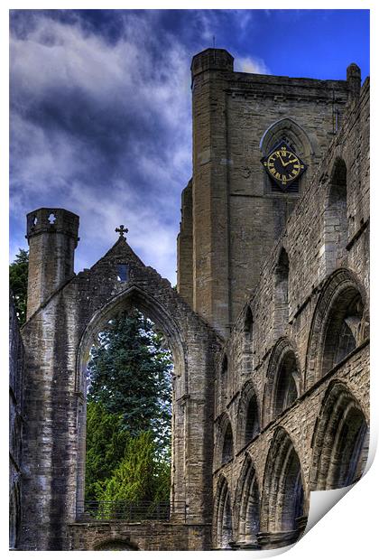 Ruined Nave and Tower Print by Tom Gomez