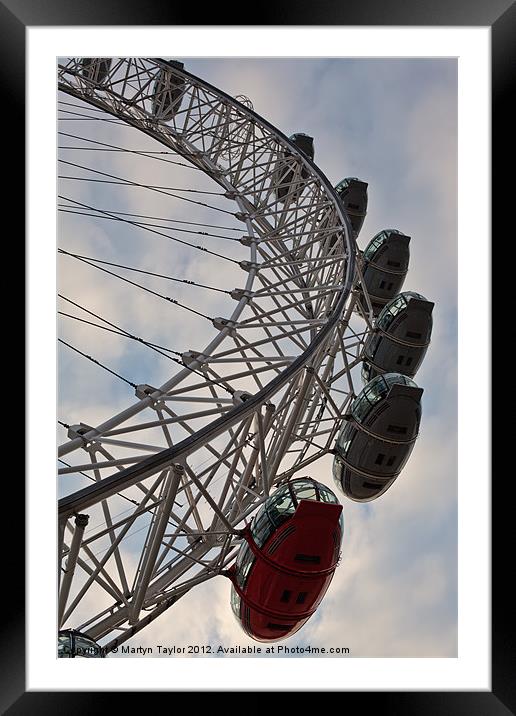 London Eye Framed Mounted Print by Martyn Taylor
