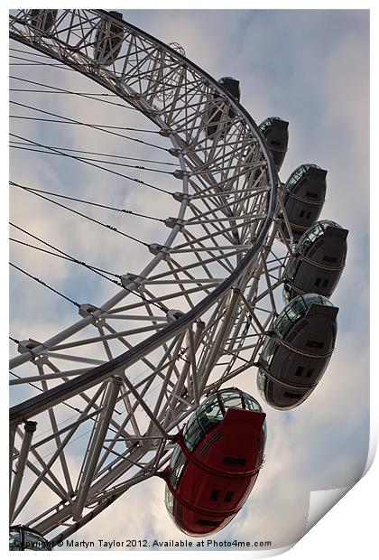 London Eye Print by Martyn Taylor