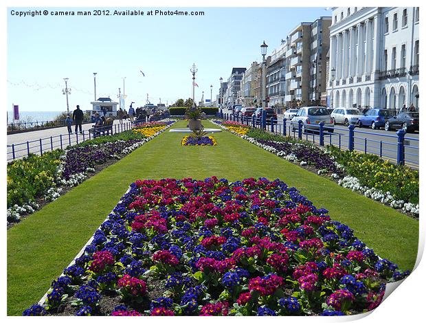 Seafront Gardens Print by camera man
