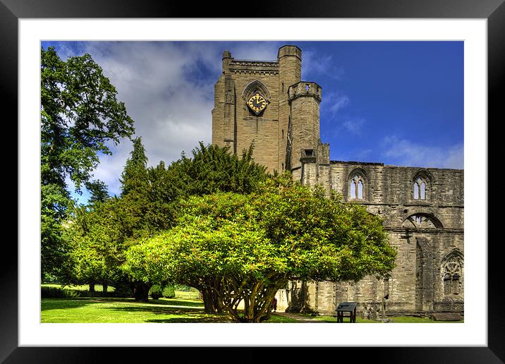 Dunkeld Cathedral Clock Tower Framed Mounted Print by Tom Gomez