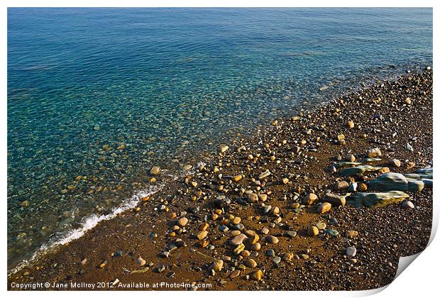 Annalong Beach, Down, Northern Ireland Print by Jane McIlroy