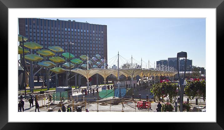 Stratford gateway to 2012 Olympics Framed Mounted Print by David French