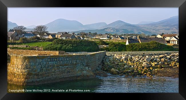 Mourne Mountains from Annalong Framed Print by Jane McIlroy