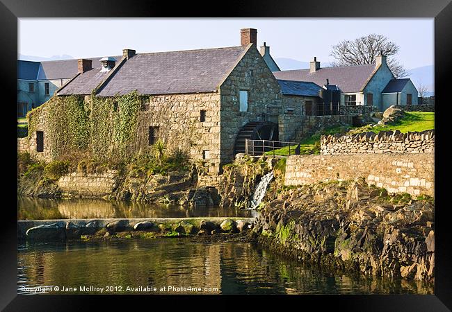 Corn Mill, Annalong, Northern Ireland Framed Print by Jane McIlroy