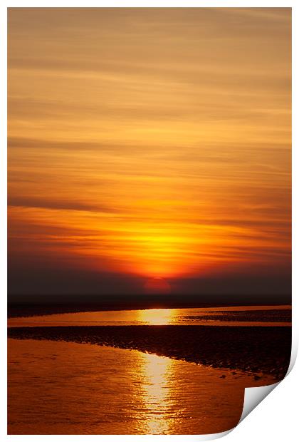 Golden Sunset Print by mark leader