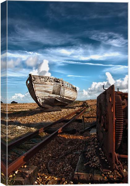 Off the rails Canvas Print by mark leader