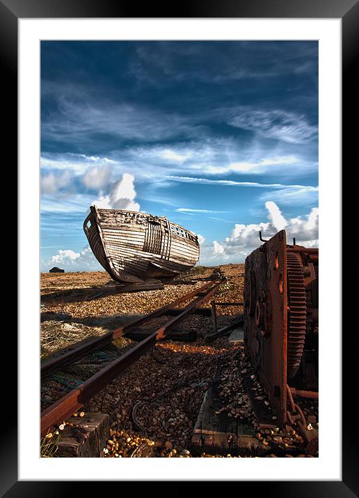 Off the rails Framed Mounted Print by mark leader