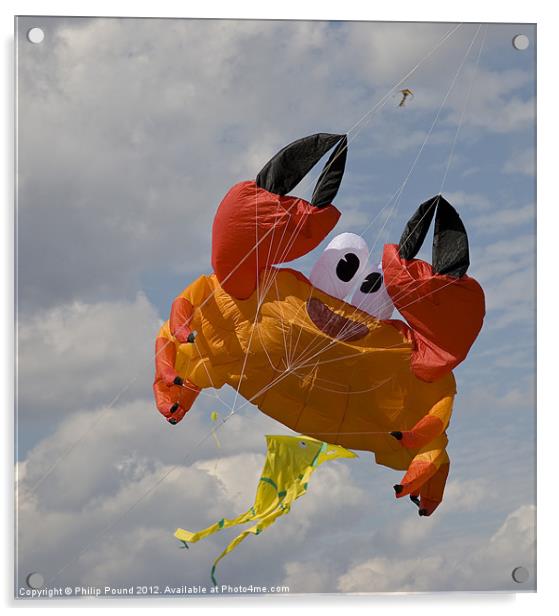 Giant Crab Kite Acrylic by Philip Pound