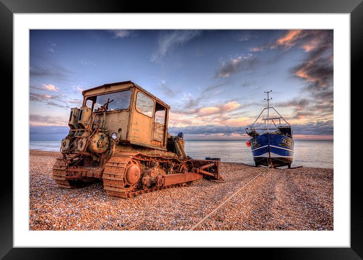 Boatdozer Framed Mounted Print by mark leader