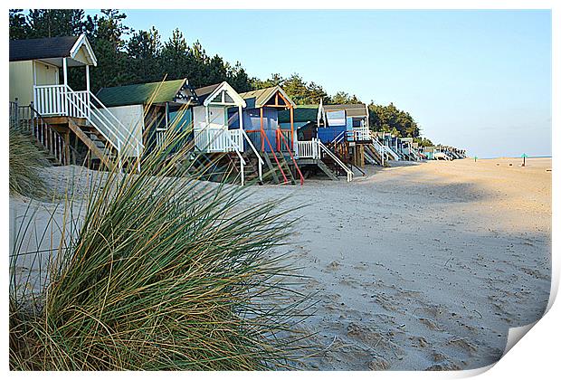 Beach Huts At Wells-On-Sea Print by Sandi-Cockayne ADPS