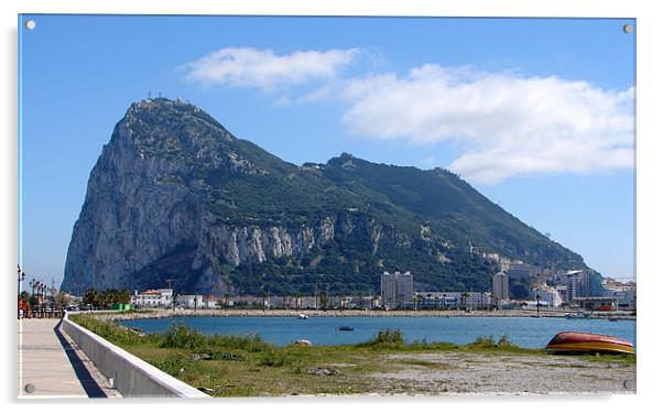 Gibraltar Rock Acrylic by Bekie Spark