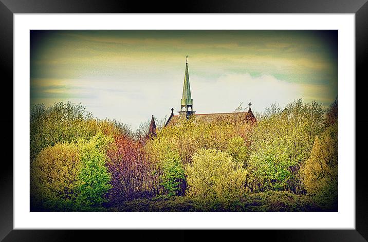 steeple Framed Mounted Print by sue davies