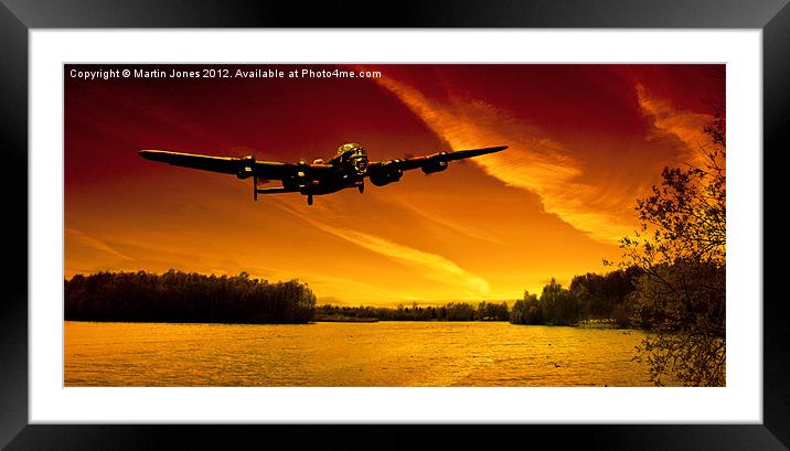 Lancaster Merlin Dawn Framed Mounted Print by K7 Photography