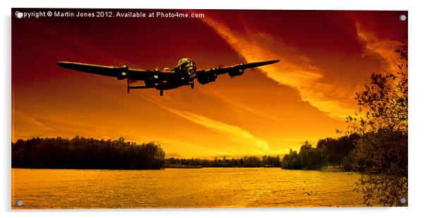 Lancaster Merlin Dawn Acrylic by K7 Photography